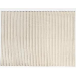 Faux Fur Thick Rib Throw by OHS