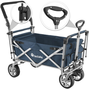 Foldable Garden Trolley with Carry Bag - Blue by tectake