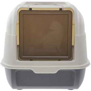 Kidkid Large Top Entry Cat Litter Box with Hood and Scoop by Kidkid