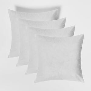 Brentfords Pack of Cushion Inserts Filler Hollowfibre Inner Pads - White / 4 by Brentfords