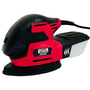 Electric Detail Sander with Built In Extraction - Red by Lumberjack
