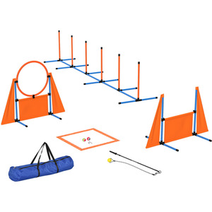 PawHut 7 Piece Dog Agility Equipment - Orange by PawHut