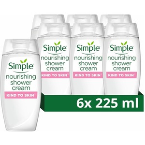 Pack of 6 Simple Nourishing Shower Cream - Pink by Simple