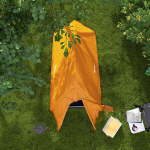 Outsunny Double Layer 1-2 Man Camping Tent, 2000mm Waterproof - Orange by Outsunny