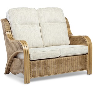 Opera Indoor Rattan Conservatory 2 Seater Sofa in Jasper - Light Oak by Desser