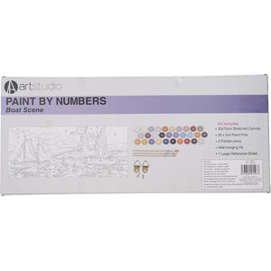 Paint by Numbers Boat Scene by Art Studio