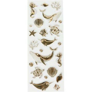 Tropical Sea Foil Stickers - Gold by Art Studio
