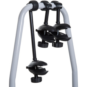 HOMCOM 3 Bicycle Carrier Rear-mounted SUV Mountain Hitch Mounted Rack - Silver by HOMCOM