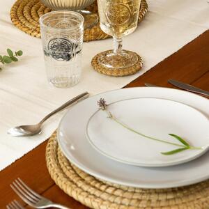 30cm Round Woven Palm Leaf Placemats Pack of 6 - Brown by Argon Tableware