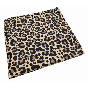 Leopard Print Fleece Throw - Multicolour by MyHome