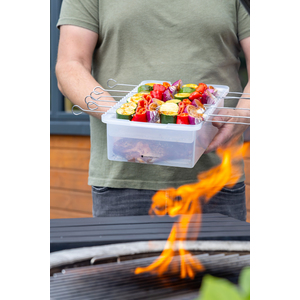 MasterClass Marinade Tray with Lid - Clear by MASTERCLASS