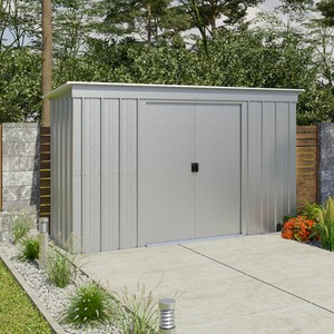 Yardmaster 'Store All' Pent Metal Shed - Silver / 298cm by Yardmaster