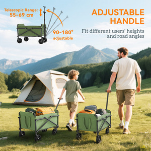 Outsunny 41L Festival Trolley on Wheels - Green by Outsunny