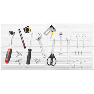4 Pieces Magnetic Panel Tool Holder - White by Costway