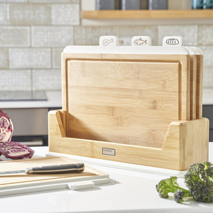 Bamboo Index Chopping Boards by Cooks Professional