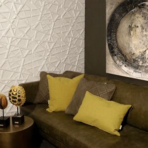 3D Wall Panels - White / Olivia Design by WALPLUS