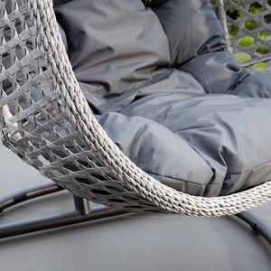 Oakley Swing Single Egg Pod Chair - Dark Grey - Dark Grey by Artemis Home