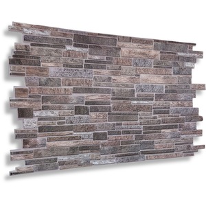 3D Wall Panels (96x48 cm) PVC Cladding Panel Rock Stone Effect by NOVECRAFTO