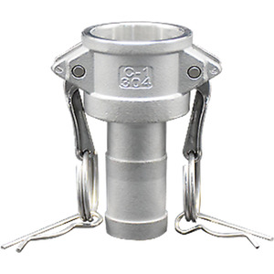 Stainless Steel 316 Camlock Hose Adapter (Type C - half inch Hose Tail Coupler) by DNA PACKAGING LTD