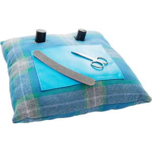 Manicure Cushion Nail Pillow Blue Tweed - Blue Tweed by CRAGGI