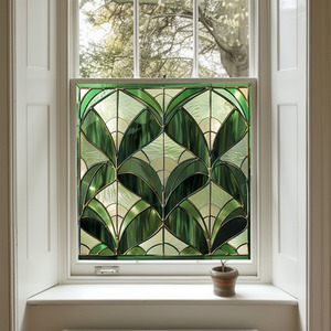 Accumol Art Deco Stained Glass Window Film by Creative Printing