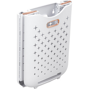 Multi Tier Foldable Laundry Baskets with Wheels - White / 115cm by lifeideas