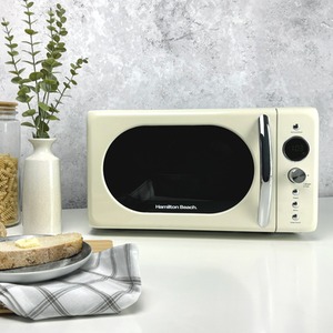 Hamilton Beach 20L Retro Cream Microwave - Cream by Hamilton Beach