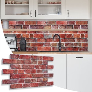 3D Wall Panels (96x48 cm) PVC Cladding Panel Retro Brick Effect by NOVECRAFTO