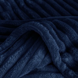 Snug Soft Chunky Ribbed Cord Plush Throw Blanket by Velosso