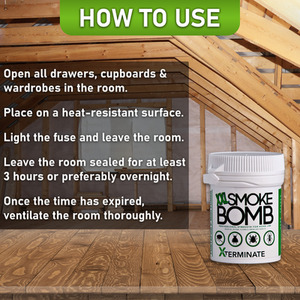 Xterminate XXL Smoke Bomb Fogger Fumer for Bed Bugs - White / 8 by Xterminate