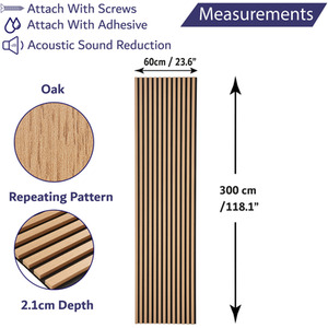 Wooden Slatted 3D Acoustic Wall Panelling by Home Treats