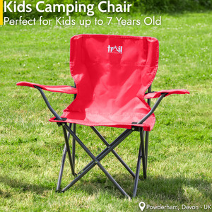 Kids Lightweight Camping Chair - Red by Trail