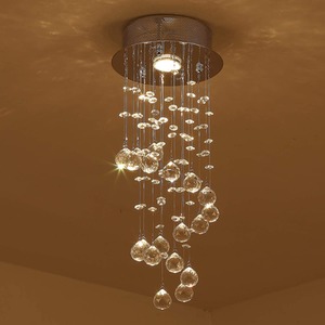 HOMCOM Ceiling Chandelier - Silver by HOMCOM