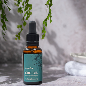 CBD Oil Natural 1000mg - White by Voyager