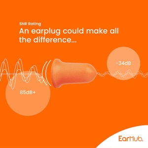 EarHub Premium 10 Pairs of Soft Foam Earplugs - Orange by EarHub