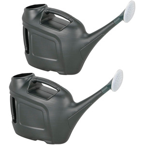 Watering Can With Sprinkler Head and Handle - Green by STORM TRADING GROUP