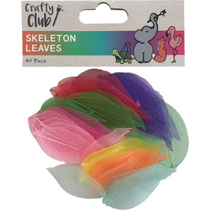 Pack of 40 Skeleton Leaves by Crafty Club