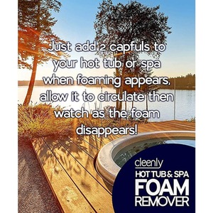 Hot Tub Spa Pool Jacuzzi Fast Acting Foam Remover by Cleenly