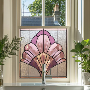 Abetone Art Deco Stained Glass Window Film by Creative Printing Solutions