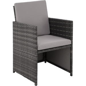 Malaga 641 Rattan Garden Furniture Set with Protective Cover by tectake