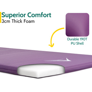 Single Self Inflating Camping Mat 3cm - Purple by Trail