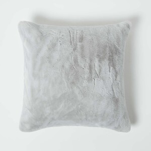 Soft Touch Faux Fur Cushion 46 x 46 cm by Homescapes