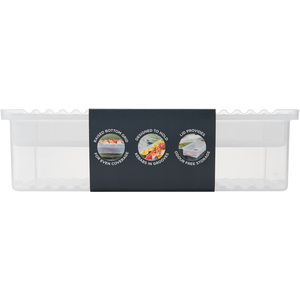 MasterClass Marinade Tray with Lid - Clear by MASTERCLASS