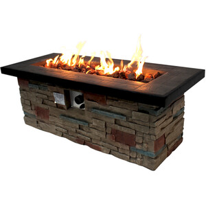 Brick Effect Rectangular Fire Pit