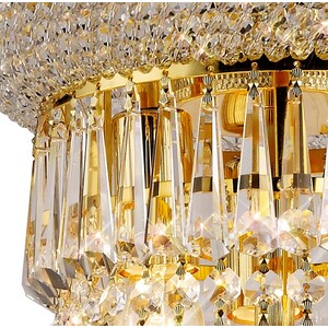Alexandra Ceiling Pendant Chandelier 13 Light French Gold, Crystal - Gold