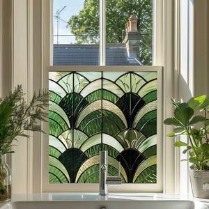 Acerno Art Deco Stained Glass Window Film by Creative Printing Solutions
