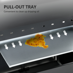 Outsunny Outdoor Gas Burner Barbecue Grill - Silver by Outsunny