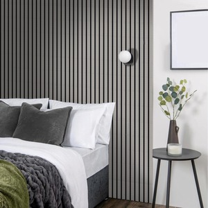 Wooden Slatted 3D Acoustic Wall Panelling by Home Treats