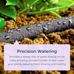 15m Garden Irrigation Hose - Black by idooka