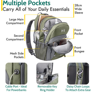Aspen 30L Camping Backpack - Green by Trail